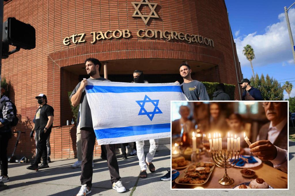 LA Jews fear hanging Hanukkah decorations in current climate: âThey could come burn it all down’